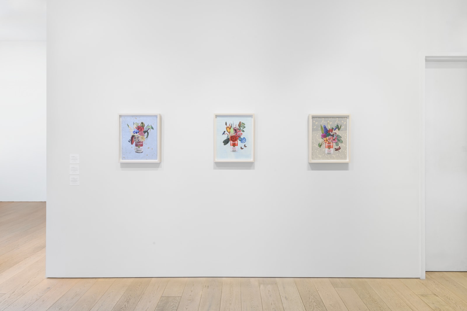 Jane Hammond, Campbell's Mock Turtle Soup with Tulips, Cannonball Tree Flower and Bee Hummingbird, 2025