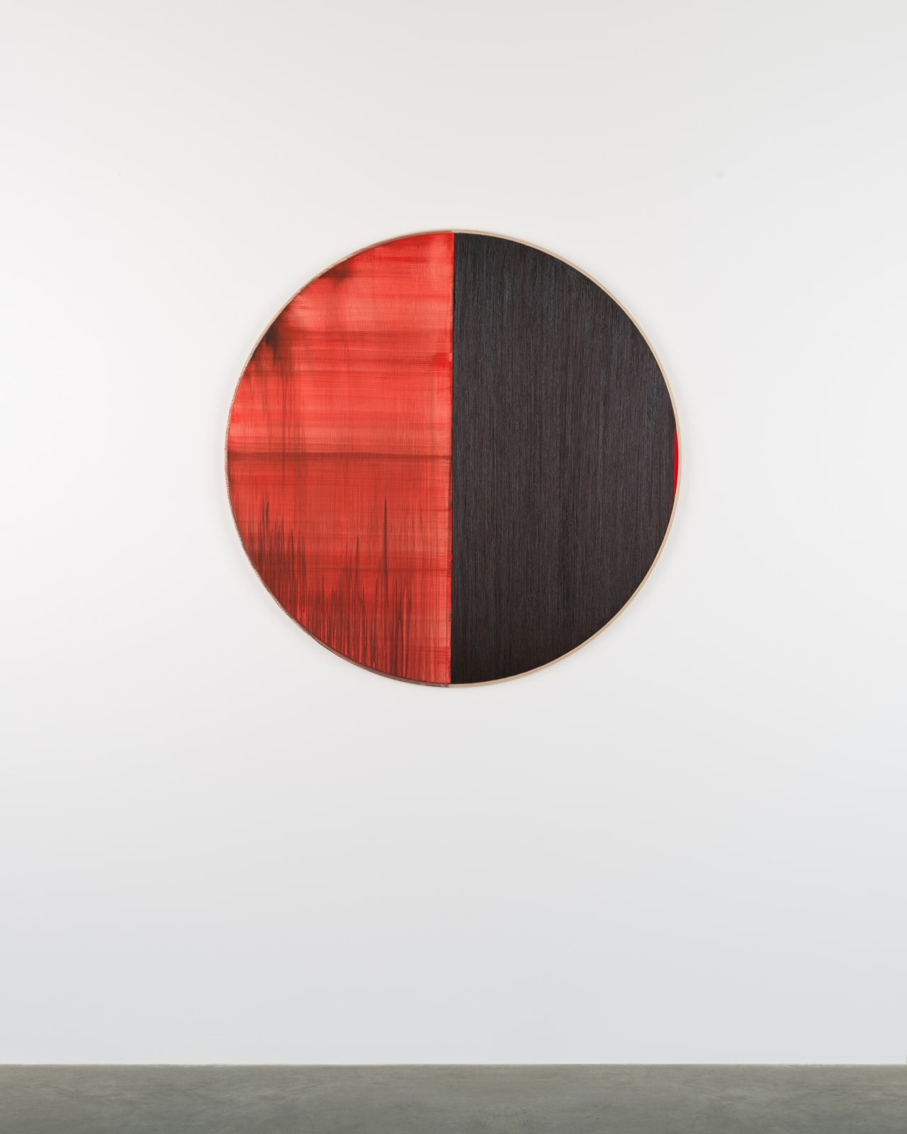 Callum Innes, Untitled Lamp Black / Alizarin Claret, 2024