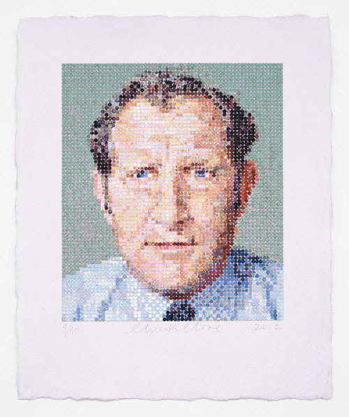 Chuck Close, Nat/Felt Hand Stamp, 2012