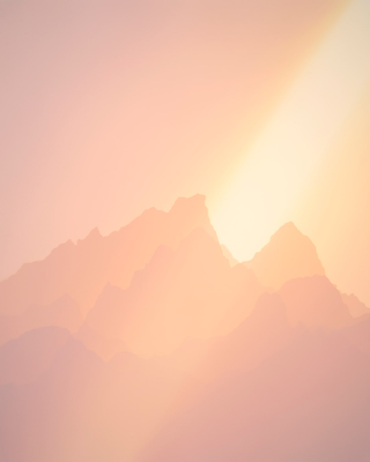 Vanessa Marsh, Cathedral Group 5, from Hurricane Pass, Grand Teton National Park, WY, from the series The Sun Beneath the Sky, 2020