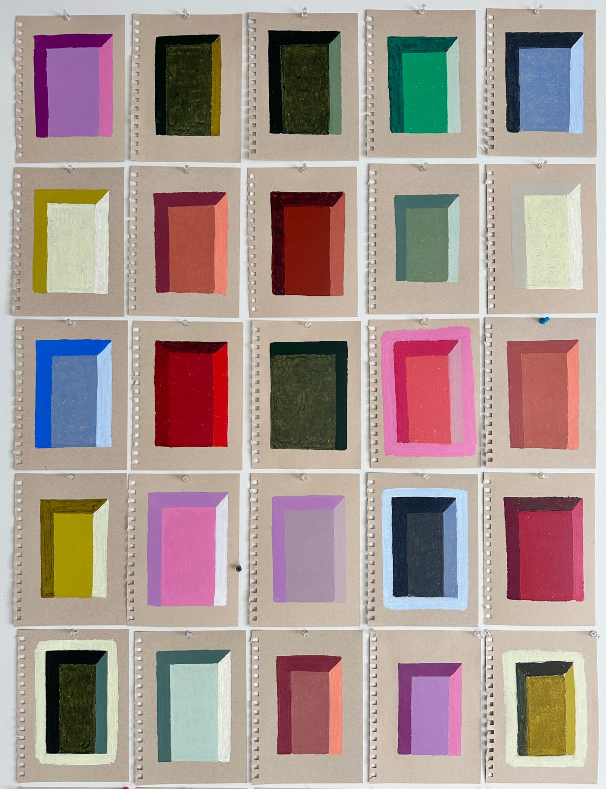 Matt Kleberg, Untitled (Set of 25), 2025