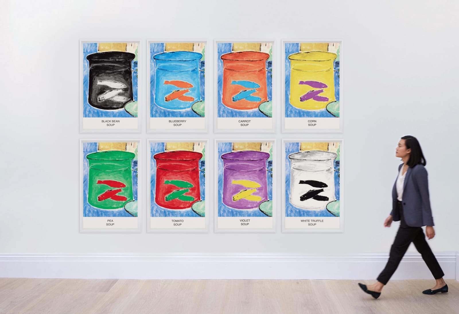 John Baldessari, Eight Soups, 2012