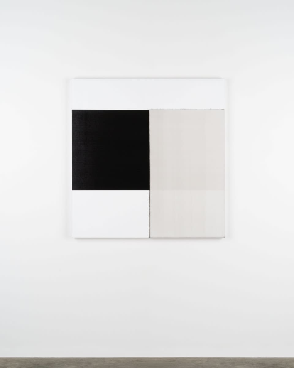 Callum Innes, Exposed Painting Lamp Black, 2024