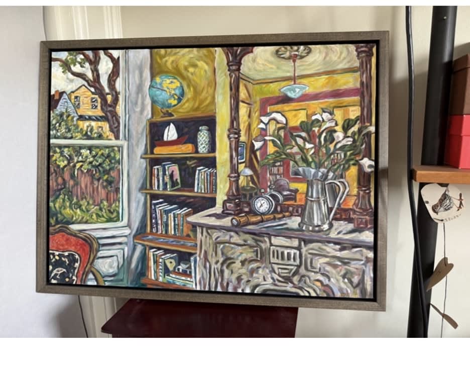 Helen Berggruen, Mantel with Globe & Telescope, 2013-2025