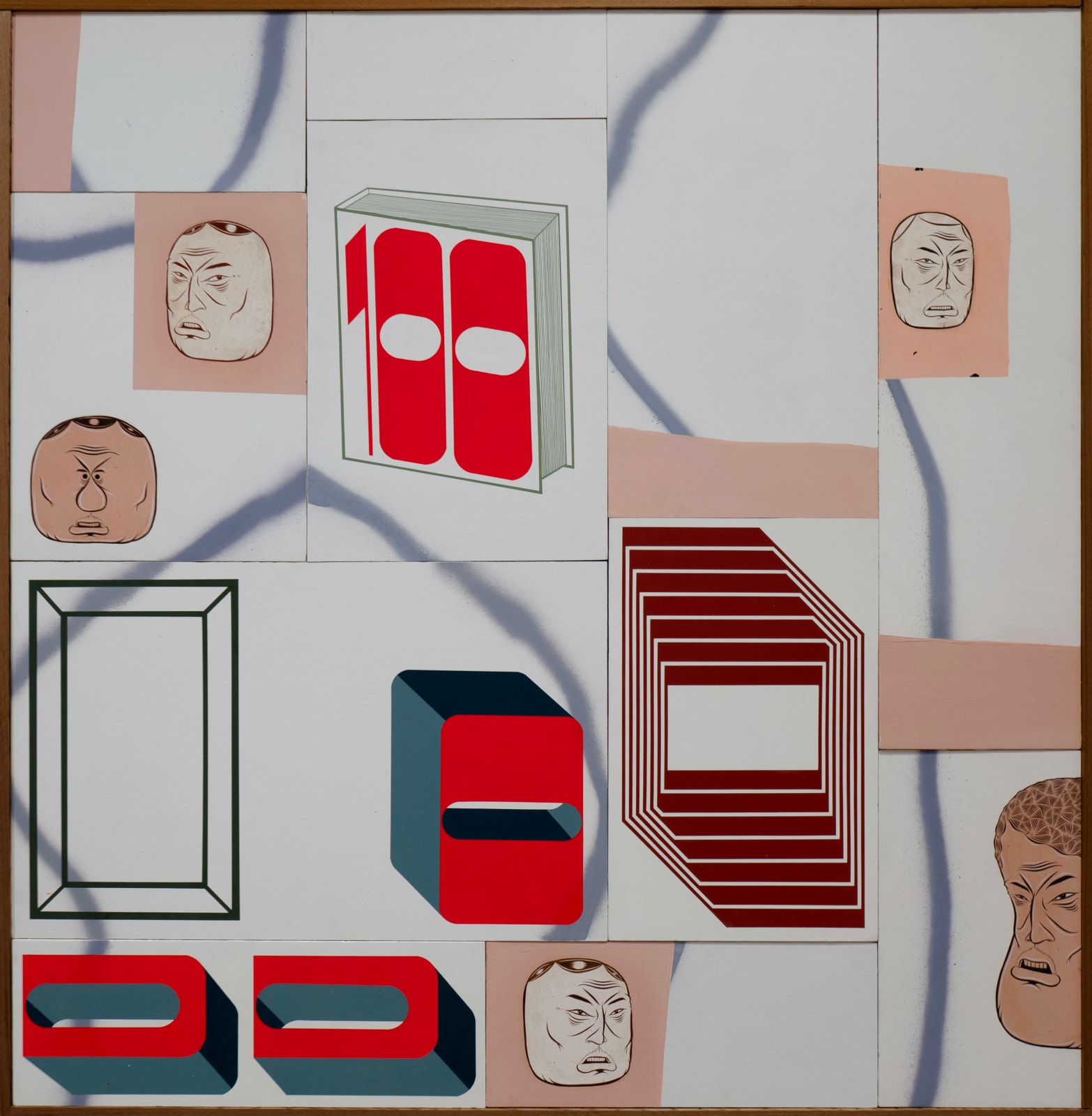 Barry McGee, 100 4 Faces, 2024