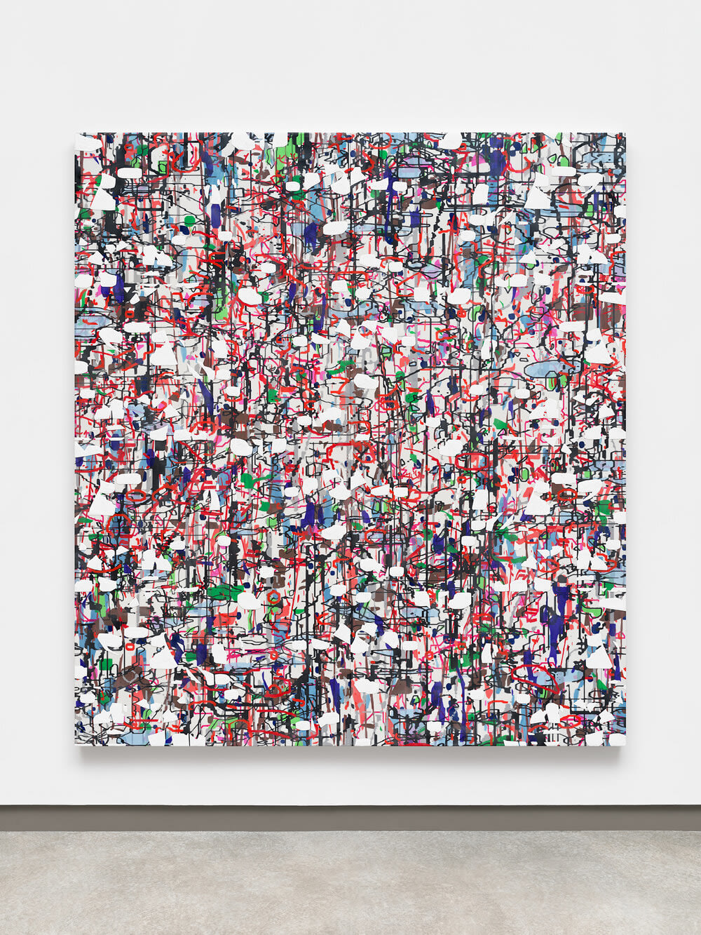 Amy Ellingson, Variation (white, red, black), 2021