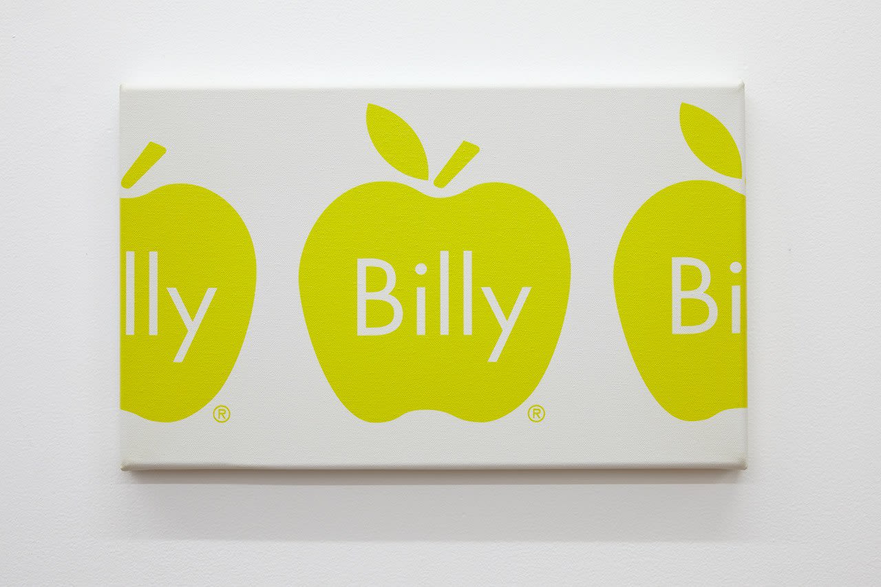 Billy Apple, Frieze (Yellow Apple on White), 2018