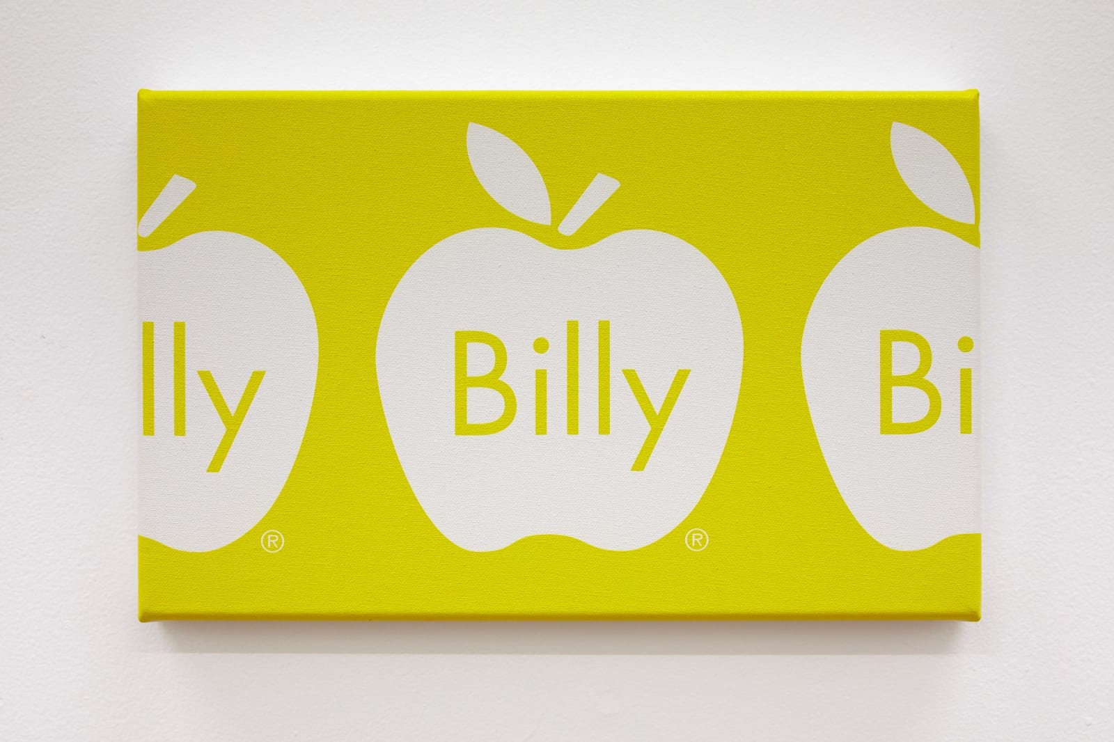 Billy Apple, Frieze (White Apple on Yellow), 2015