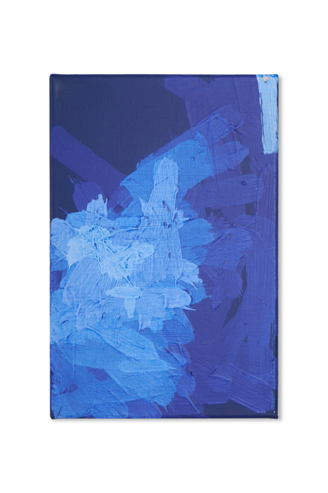 Patrick Tresset, Portrait in blue (II), 2023