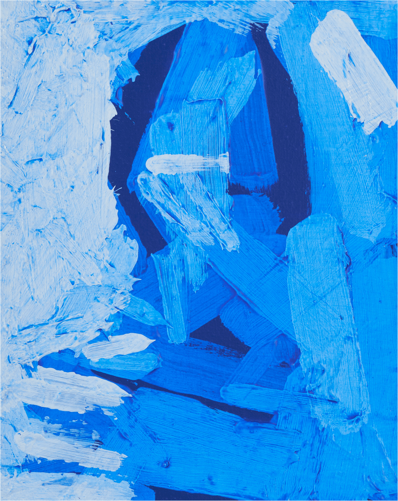Patrick Tresset, Study for a 40 year old woman in blue, 2023