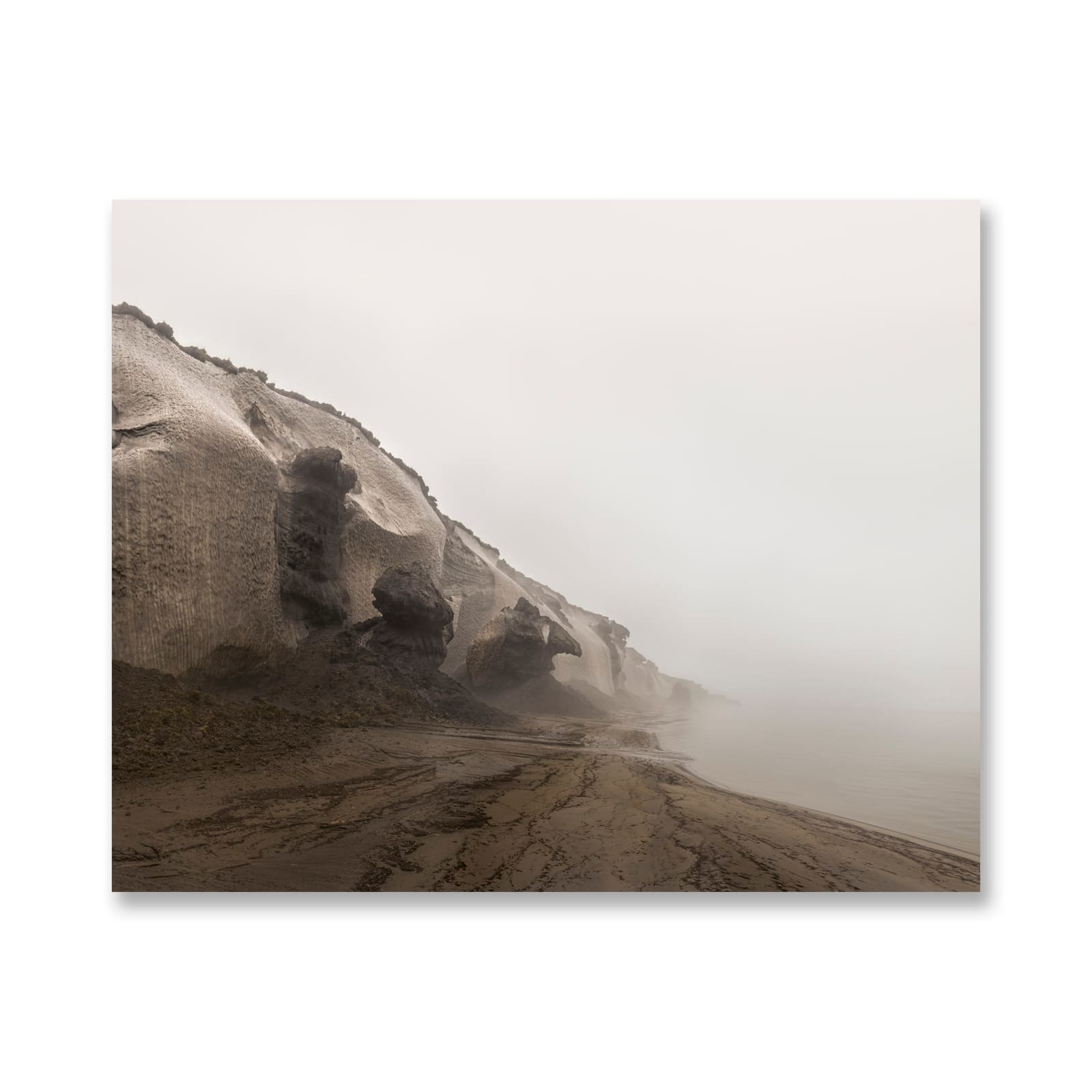 Olaf Otto Becker, Walking along Permafrost Cliffs 4-tlg. V2, 2019