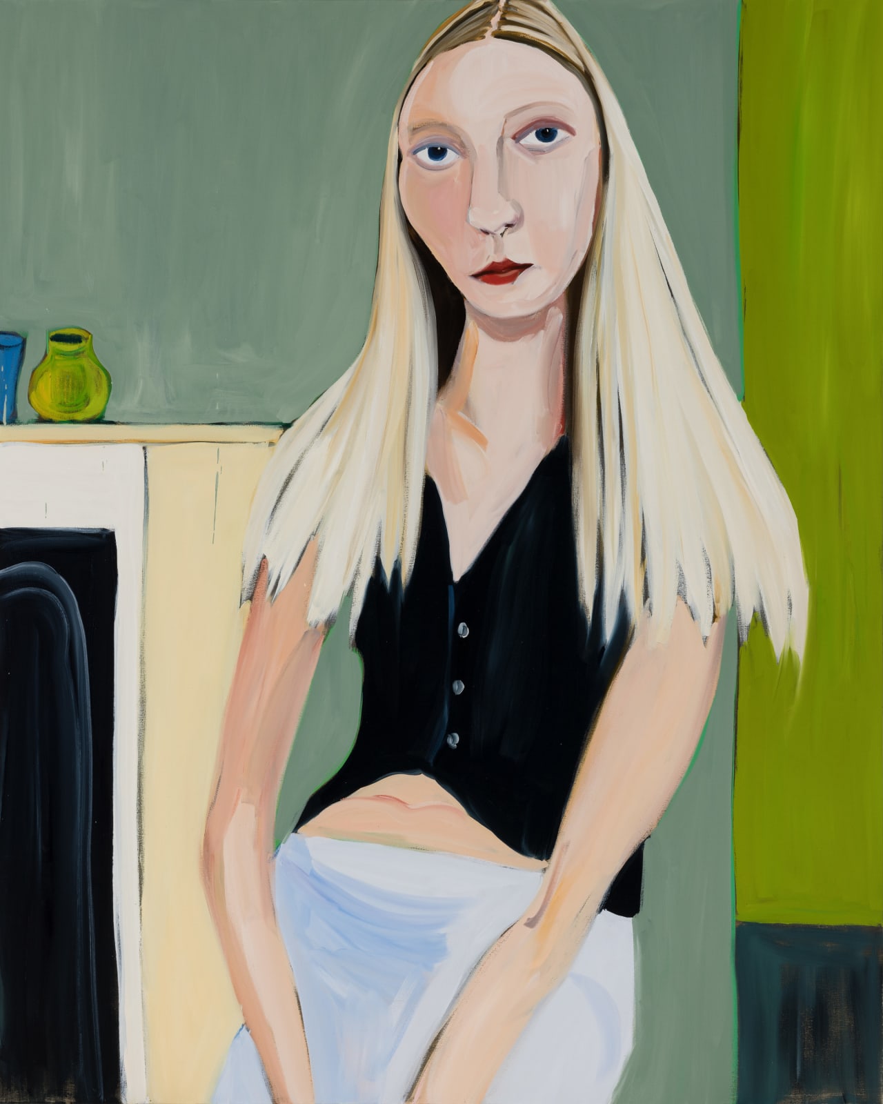 Jenni Hiltunen, Blonde in the Green Room, 2024