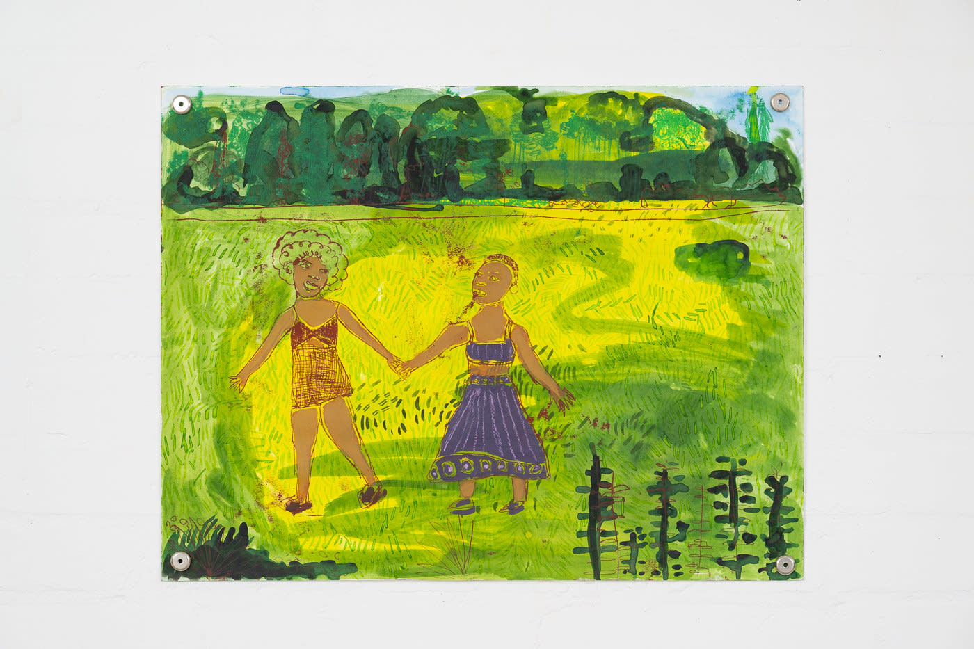 Sola Olulode, Walking Through The Park Study, 2020