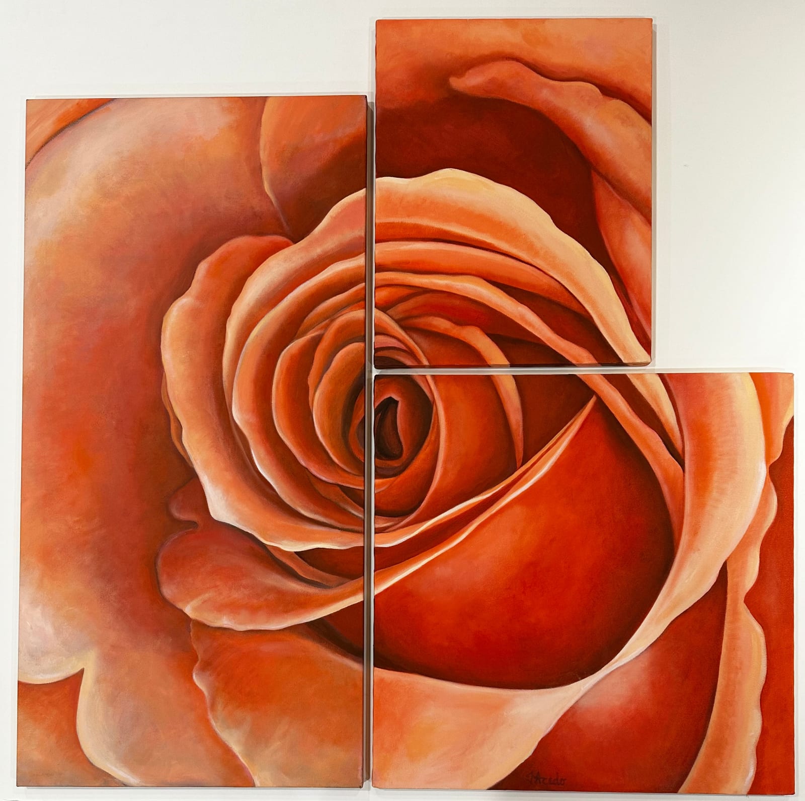 Ingrid Acedo, Flor Triptych , 2002