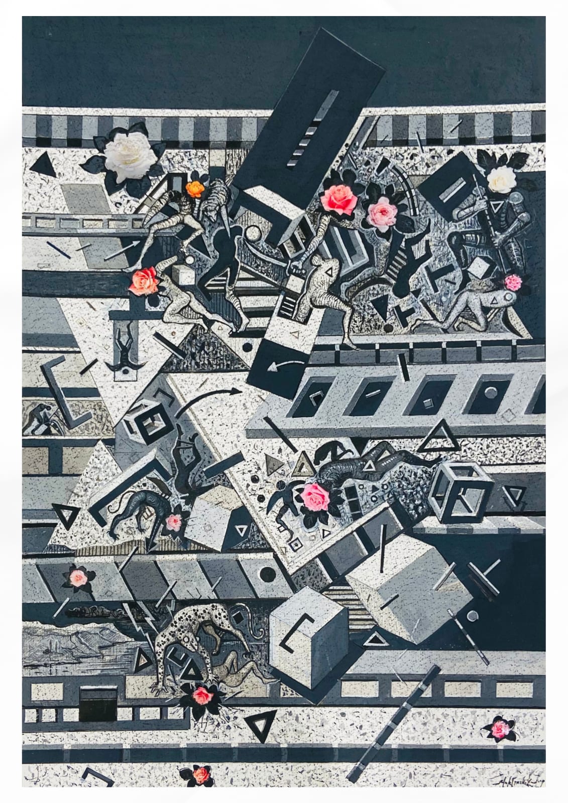 Walera Martynchyk, War Of Roses (Paper)