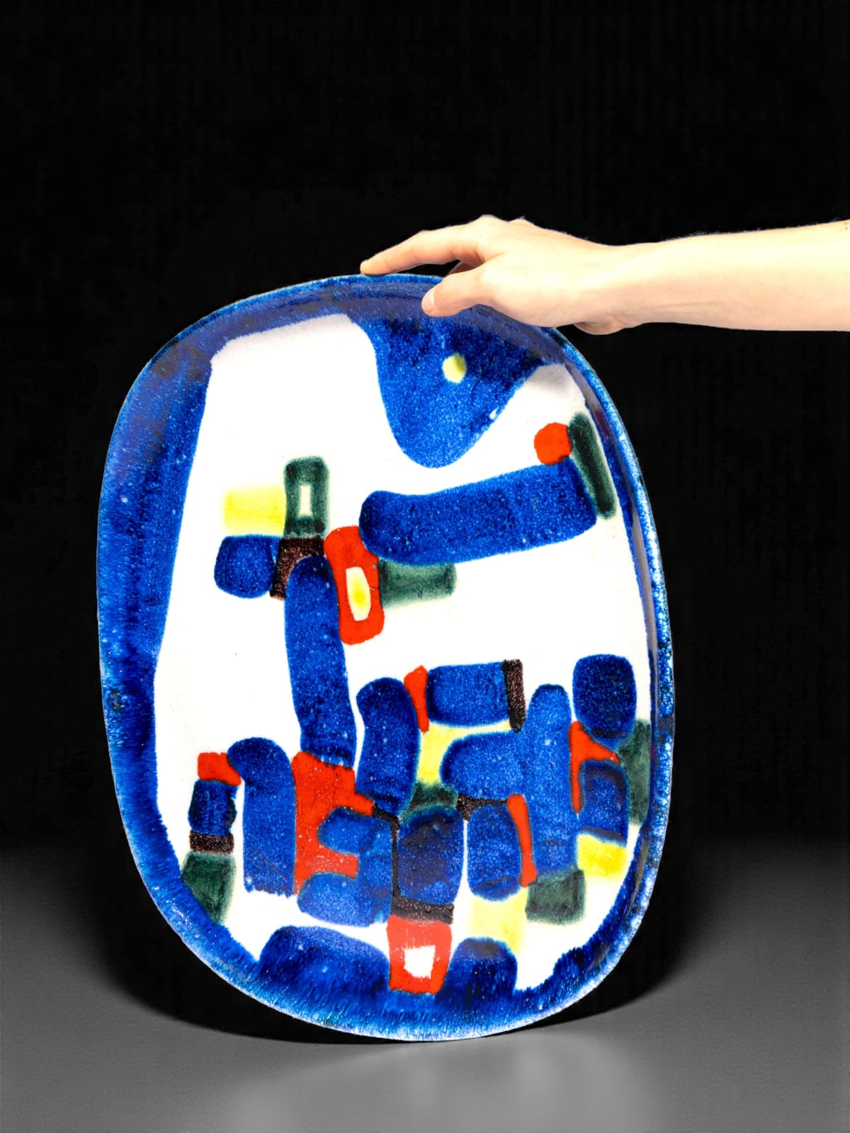 Guido Gambone, Square Dish, 1955