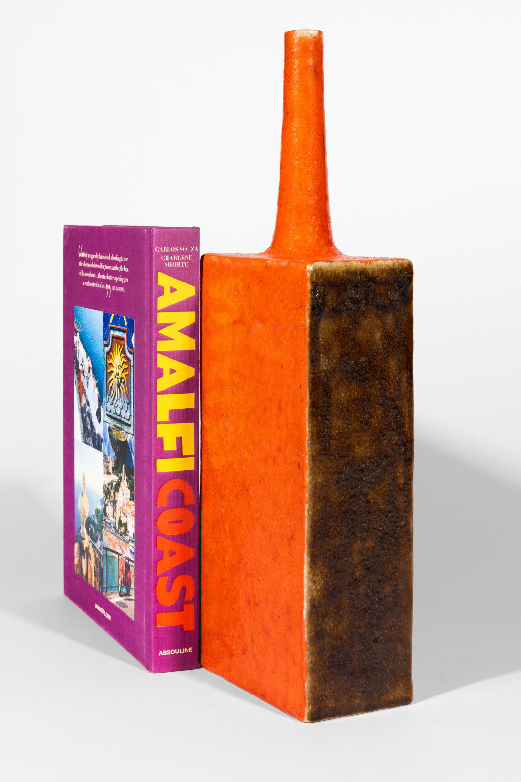 Guido Gambone, Rectangular Bottle, 1965 - 1969