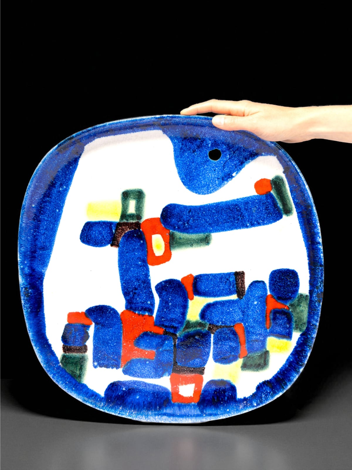 Guido Gambone, Square Dish, 1955