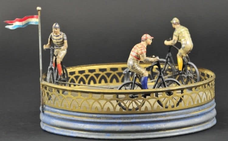 TOYS, French Bicycle Riders Racing Game, c. 1900