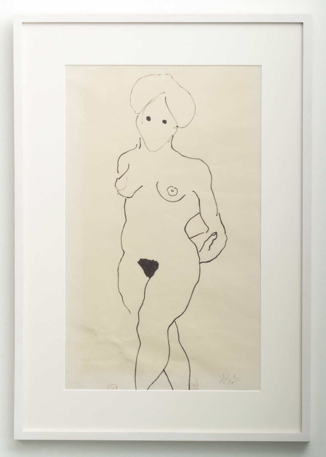 Bob Thompson, Untitled (Standing Nude), 1958