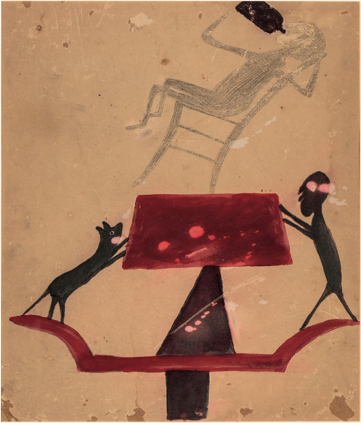 Bill Traylor, Dog, Man and Drunk