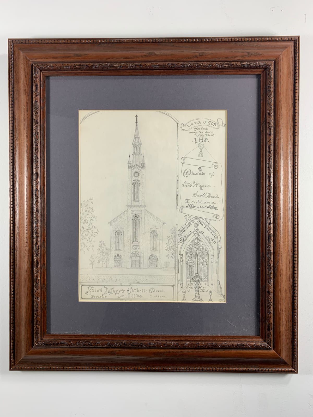 Jacques De Du-GLASS, Saint Mary's Catholic Church Lynxbourgh, Indiana, c. 1992