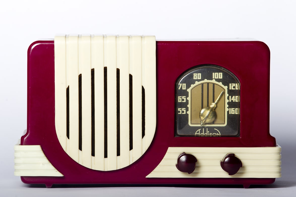 Catalin Radio, Addison 2 Waterfall Grille, 1940