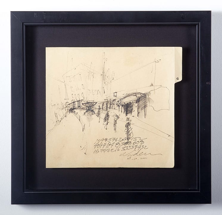 George Widener, Untitled (city view) - (file card “G”), 2001