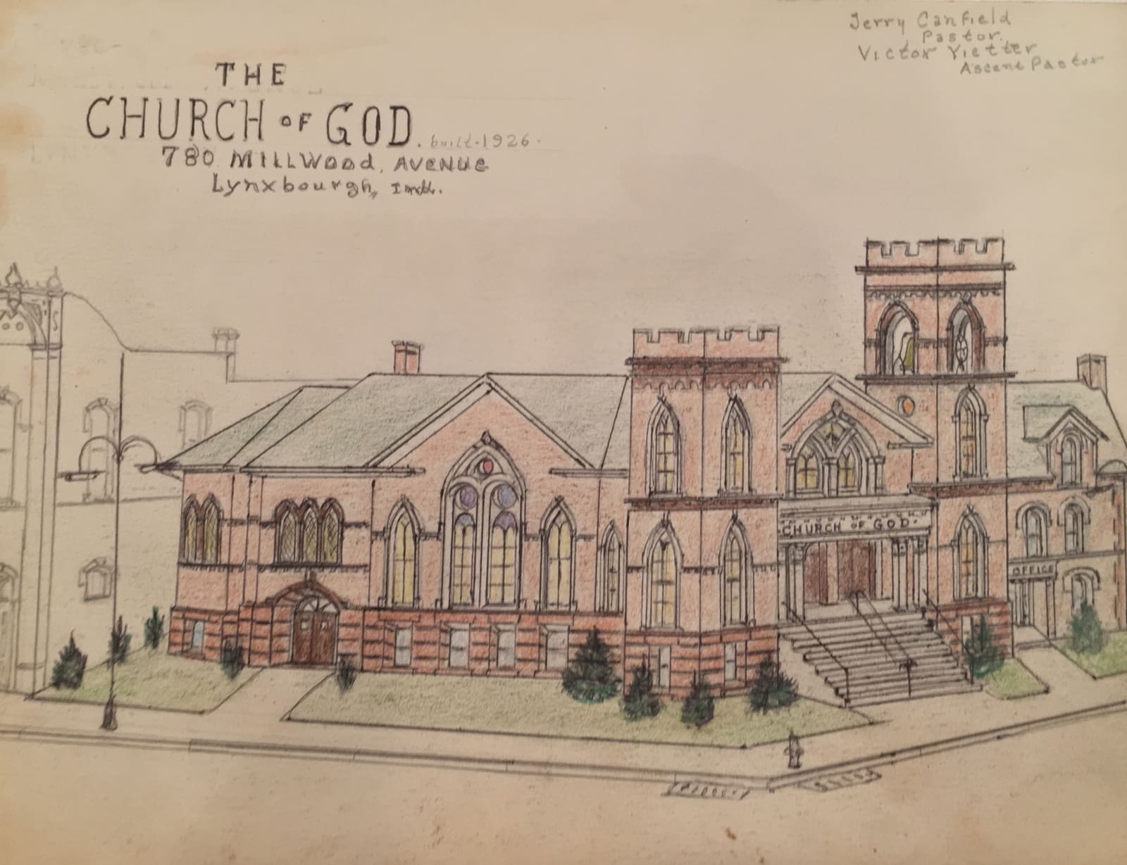 Jacques De Du-GLASS, The Church of God Lynxbourgh, Indiana, c. 1992