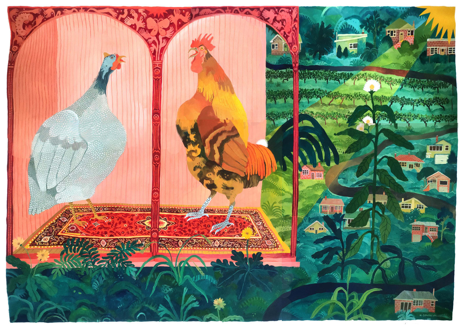 Nicola Gower Wallis, True Love in the Vineyard, 2023