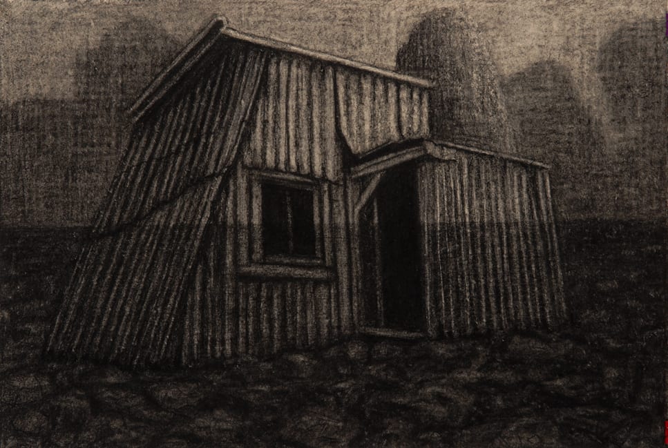 Richard Wastell and Ben Walter, Sama Hut, Scout Hut, Mt Wellington 2013