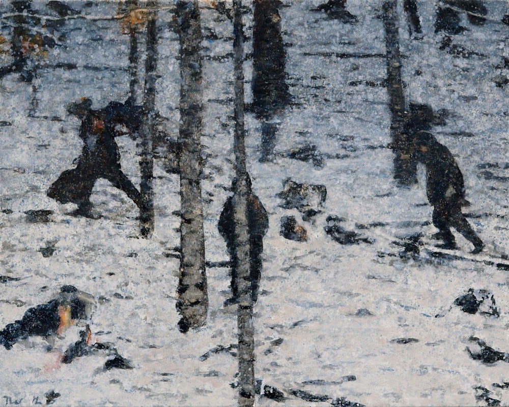 Thornton Walker, Figures in the snow II, 2012
