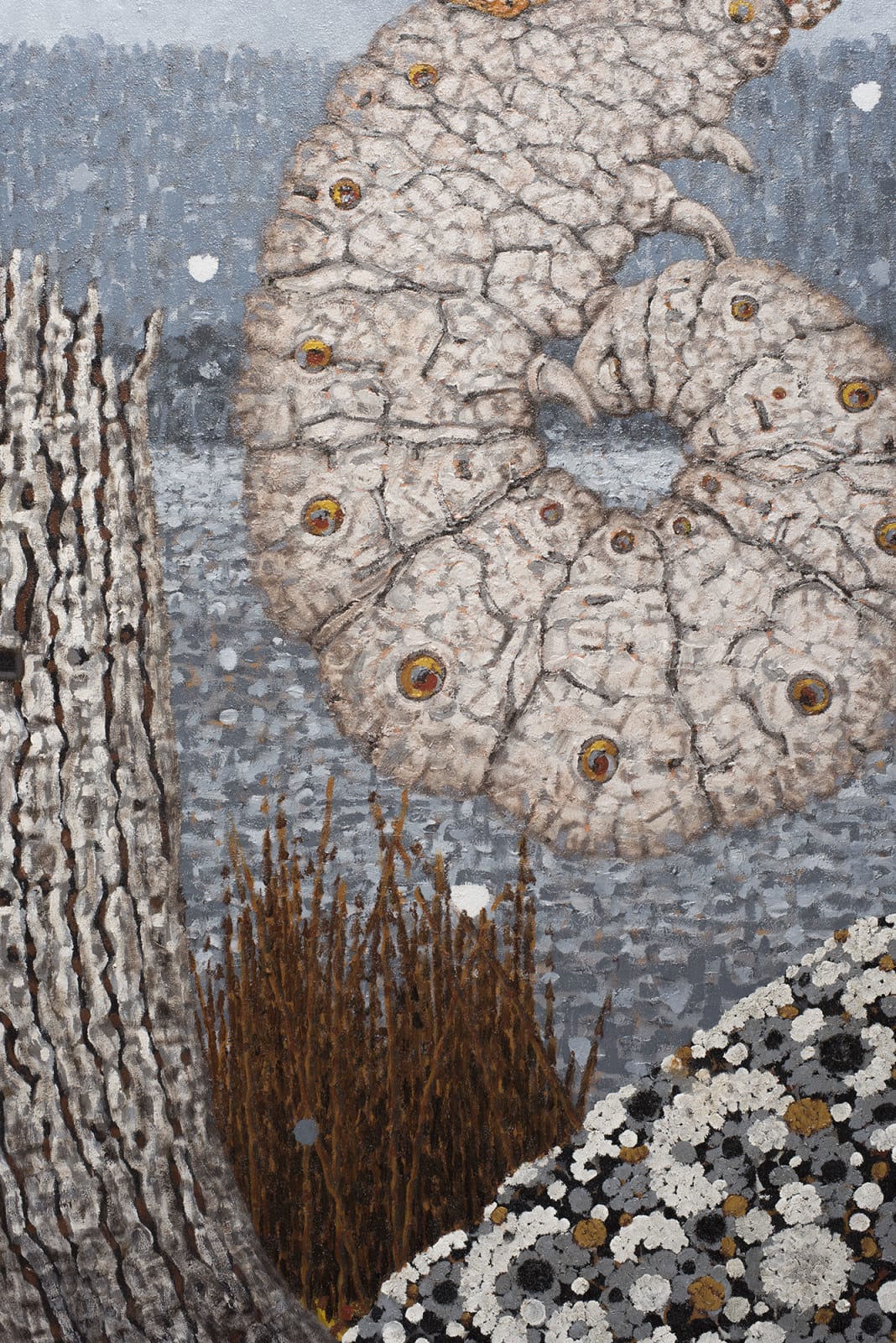 Richard Wastell, Woods Lake Zoological Panels, 2019