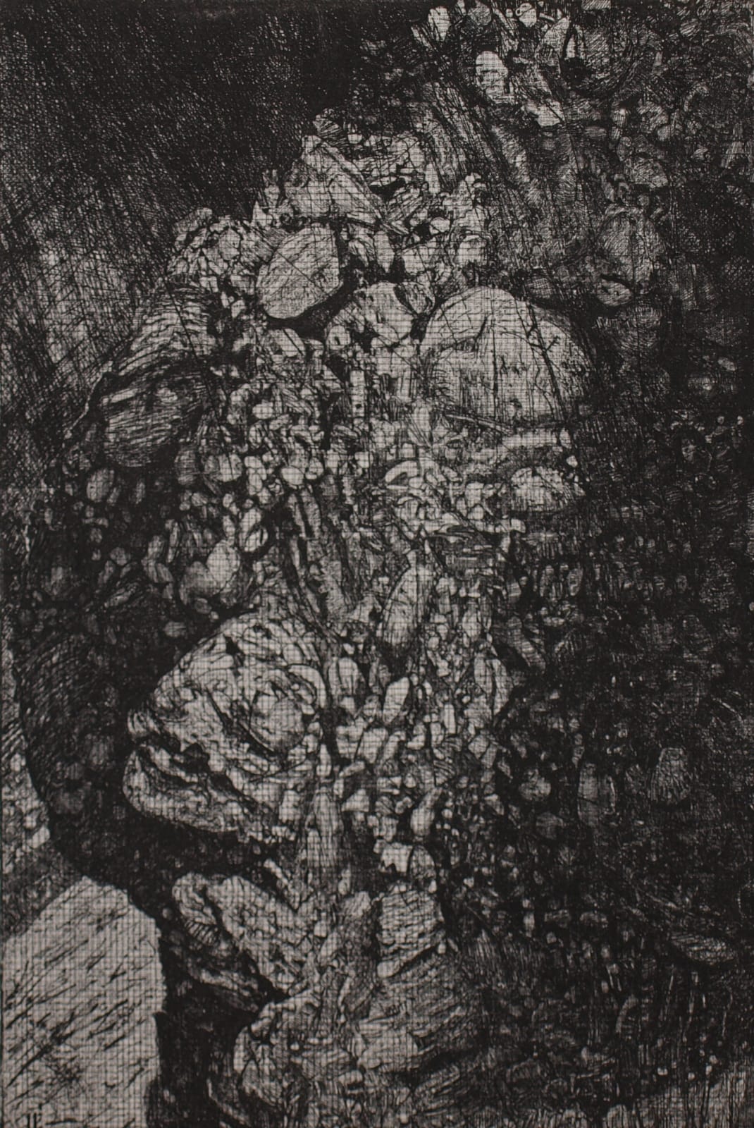 Raymond Arnold, Elsewhere World Fragment No 11 4th state, 2019