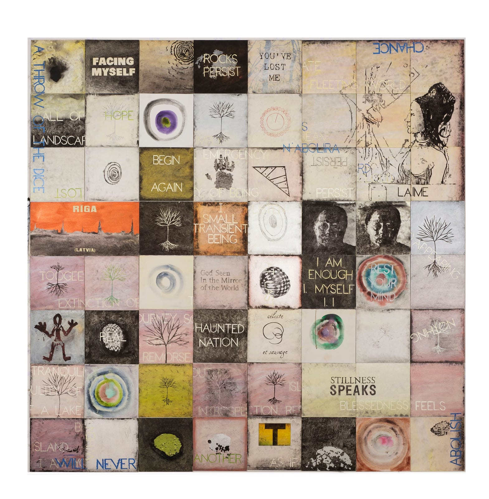 Imants Tillers, Metaphysical Journey, 2024