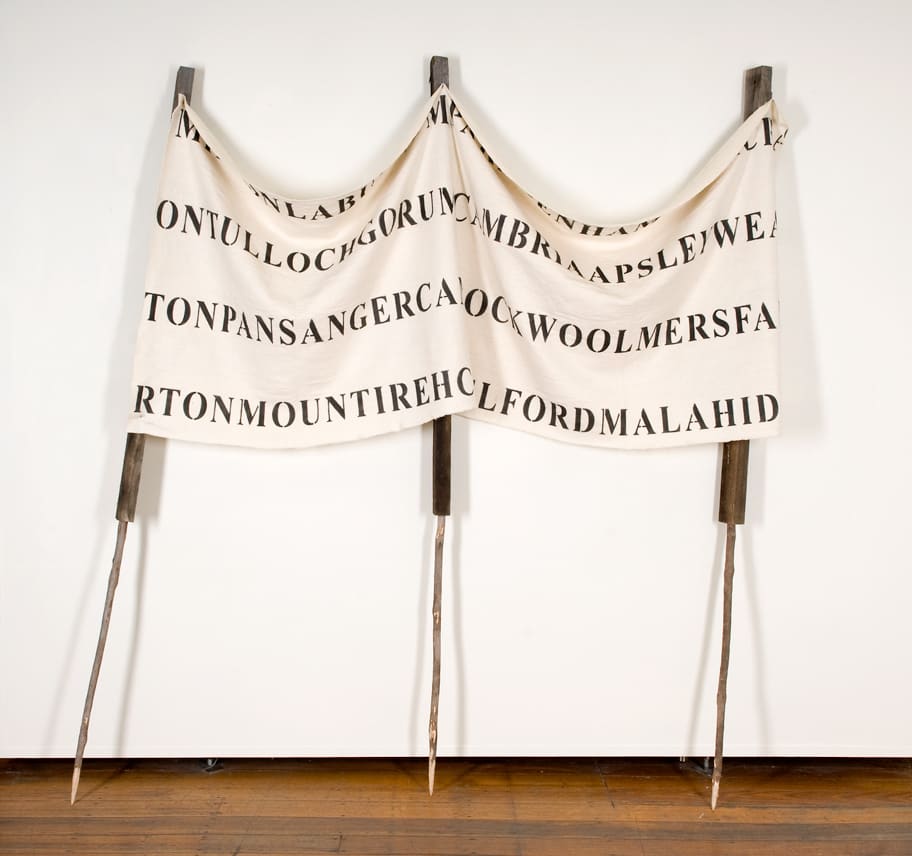 Julie Gough, Black Line Properties, 2011