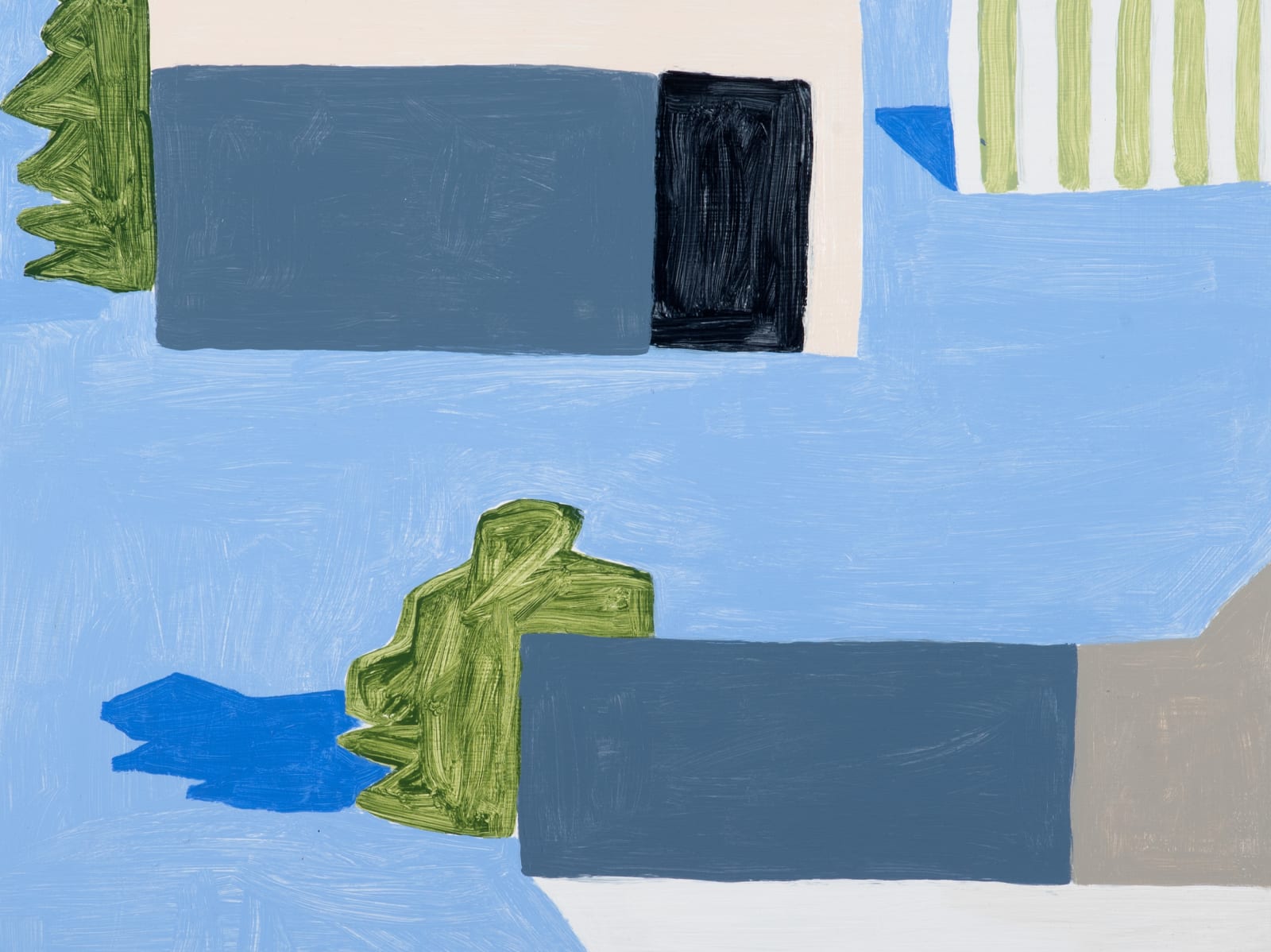 Neridah Stockley, A shed doorway, 2021