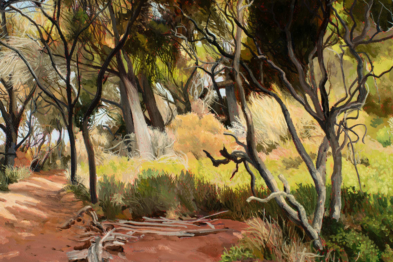 David Keeling, Through the trees (to the water), 2024