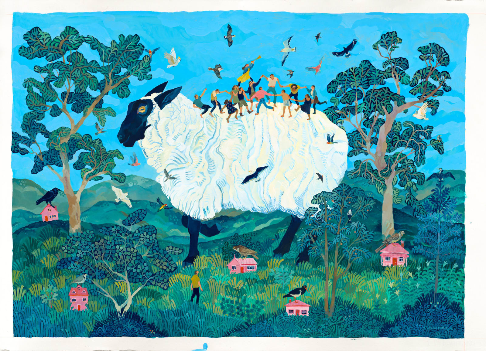 Nicola Gower Wallis, Upon a Sheep's Back, 2023