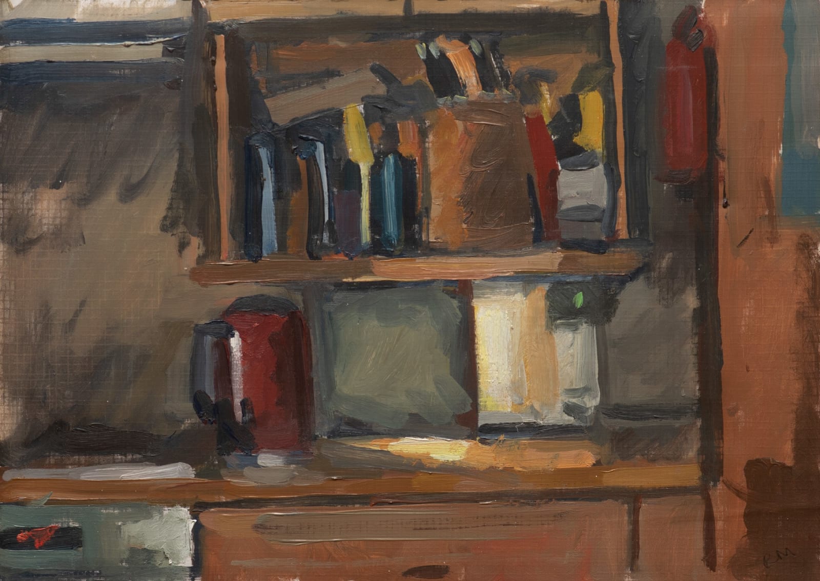 Rachel Milne, Kitchen at Night, 2022