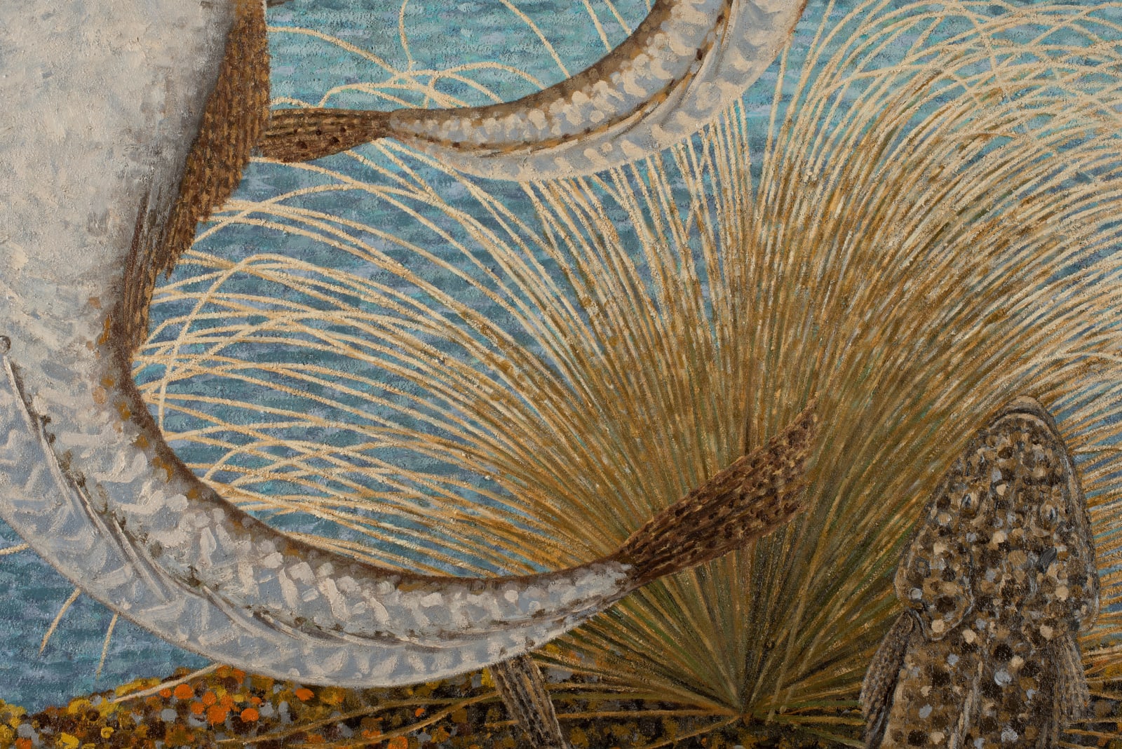 Richard Wastell, Flathead and scallops, 2024