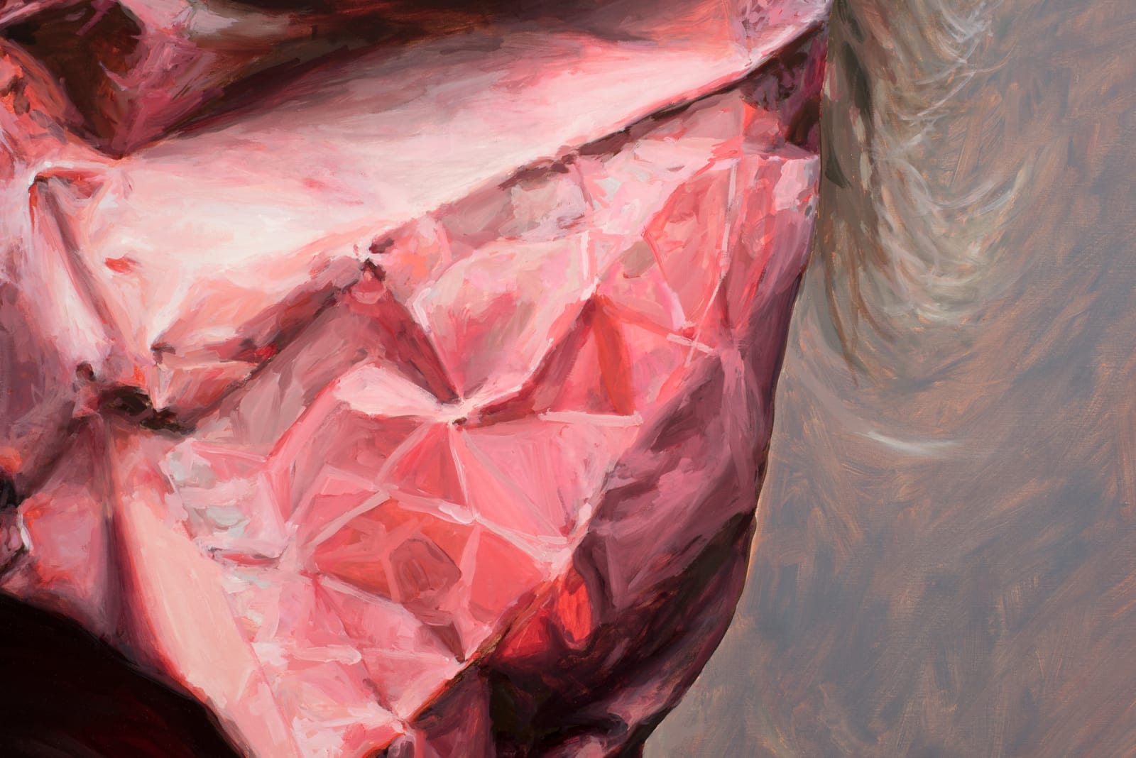 Amanda Davies, Crushing, self portrait, 2019