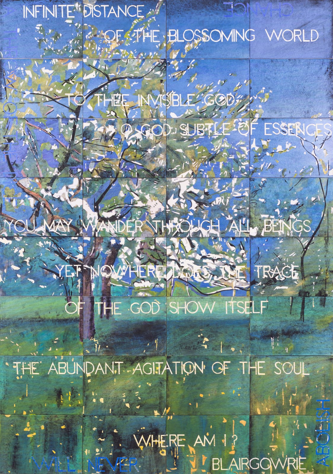 Imants Tillers, Blossoming Orchard, 2021