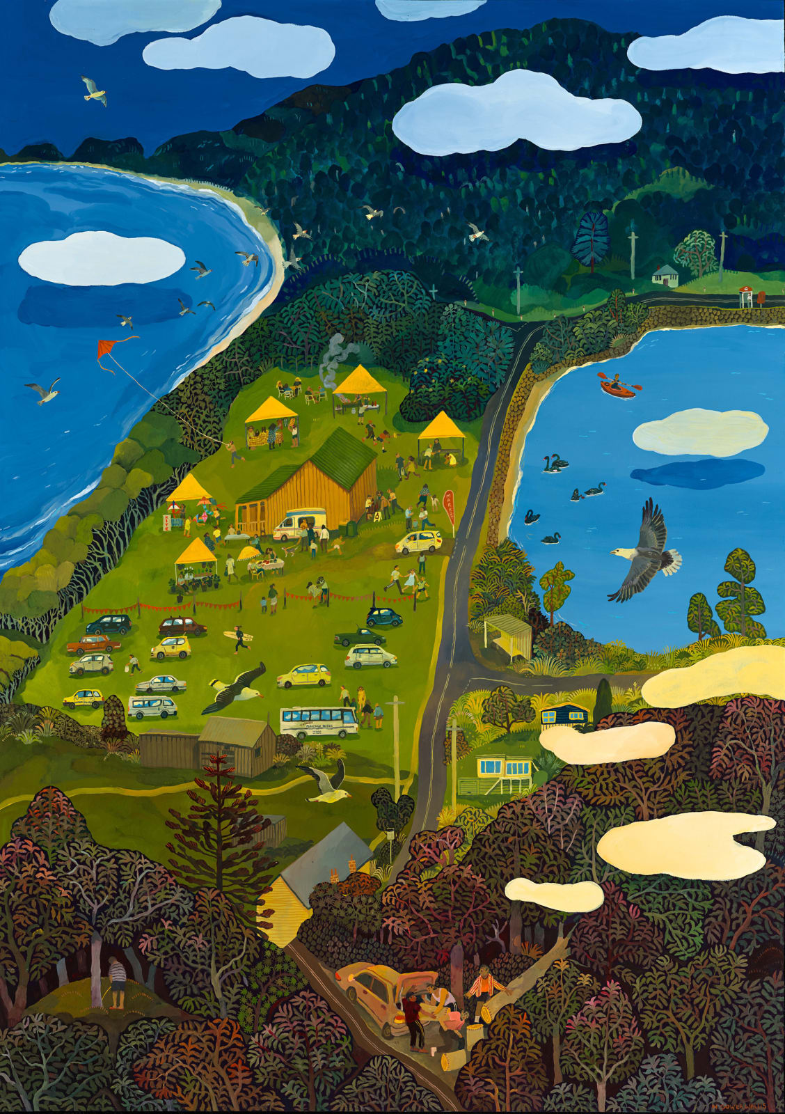 Nicola Gower Wallis, Market Day on the Neck, 2025