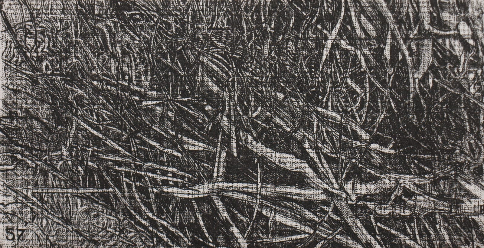 Raymond Arnold, Elsewhere World Fragment No 57 4th state, 2019