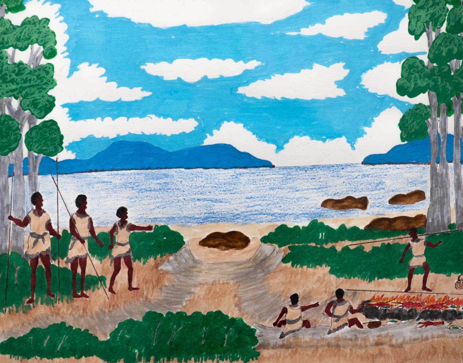 Uncle Rex Greeno, Teaching young warriors how to evade spears, 2025