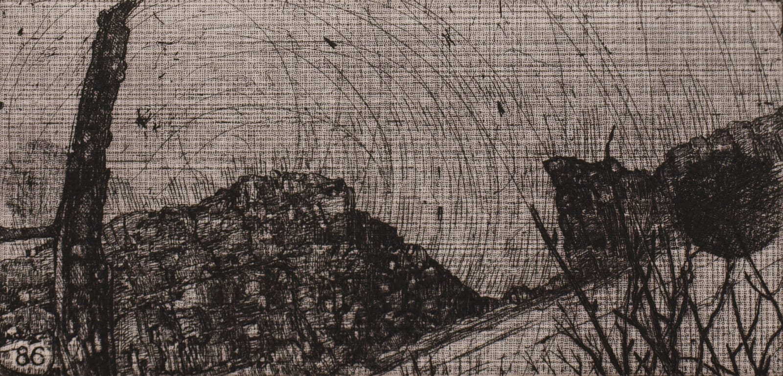 Raymond Arnold, Elsewhere World Fragment No 86 2nd state, 2019