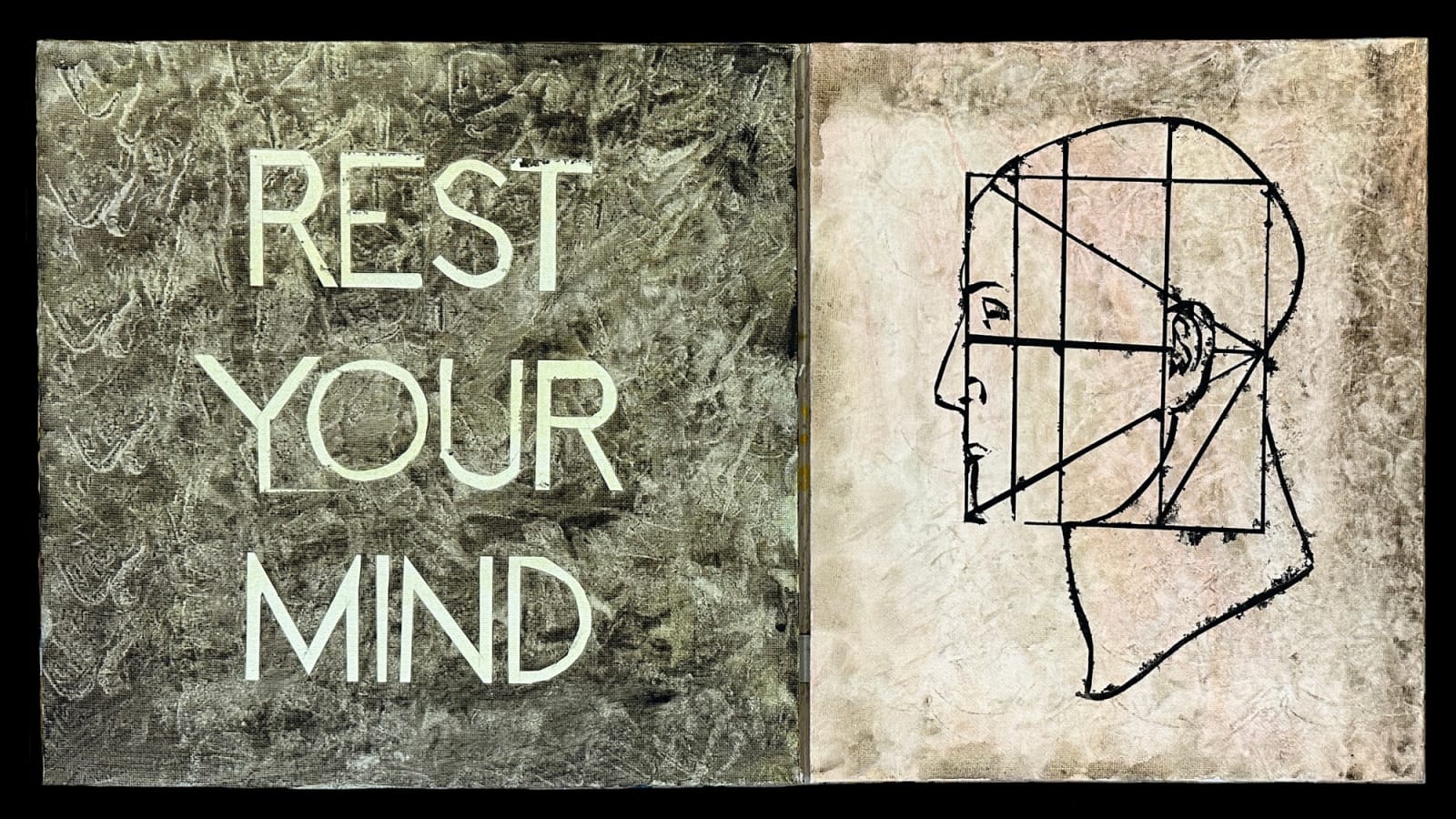 Imants Tillers, Rest your Mind I, 2024