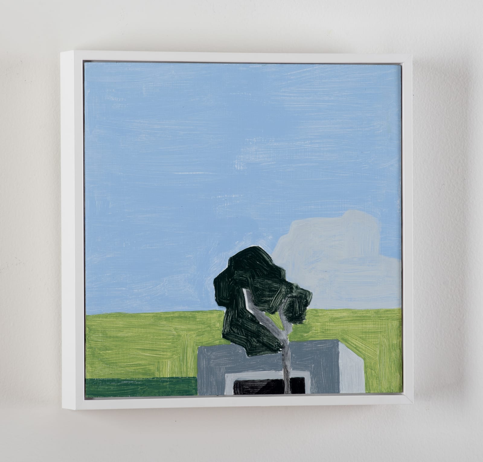 Neridah Stockley, Tree with shed, 2022