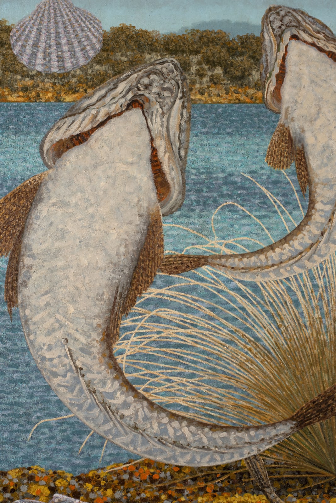 Richard Wastell, Flathead and scallops, 2024